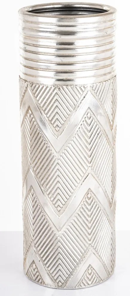 Derby design Esernyőtartó, ezüst fém, 55x19.5x19.5cm