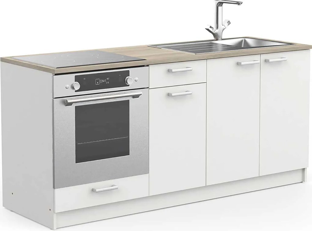 Konyhaszekrény COOKING tölgy/fehér