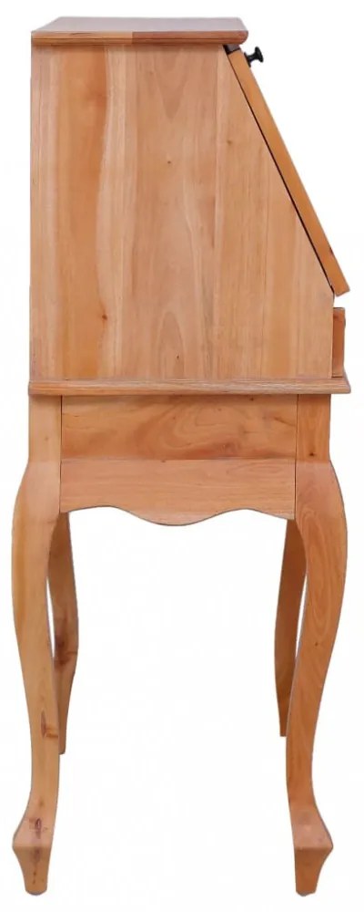 tömör mahagóni titkári íróasztal 78 x 42 x 103 cm