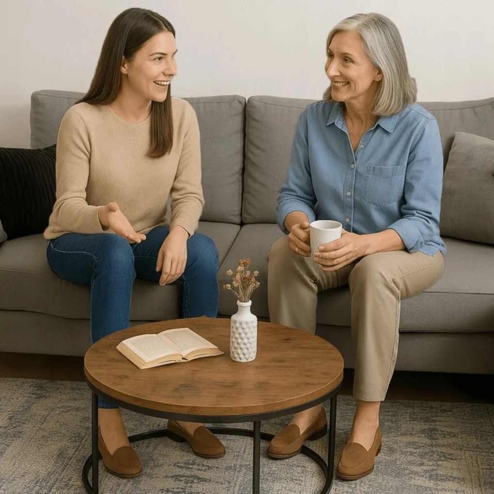 Dohányzóasztal Rusztikus Tölgy Színben. TIM MAX