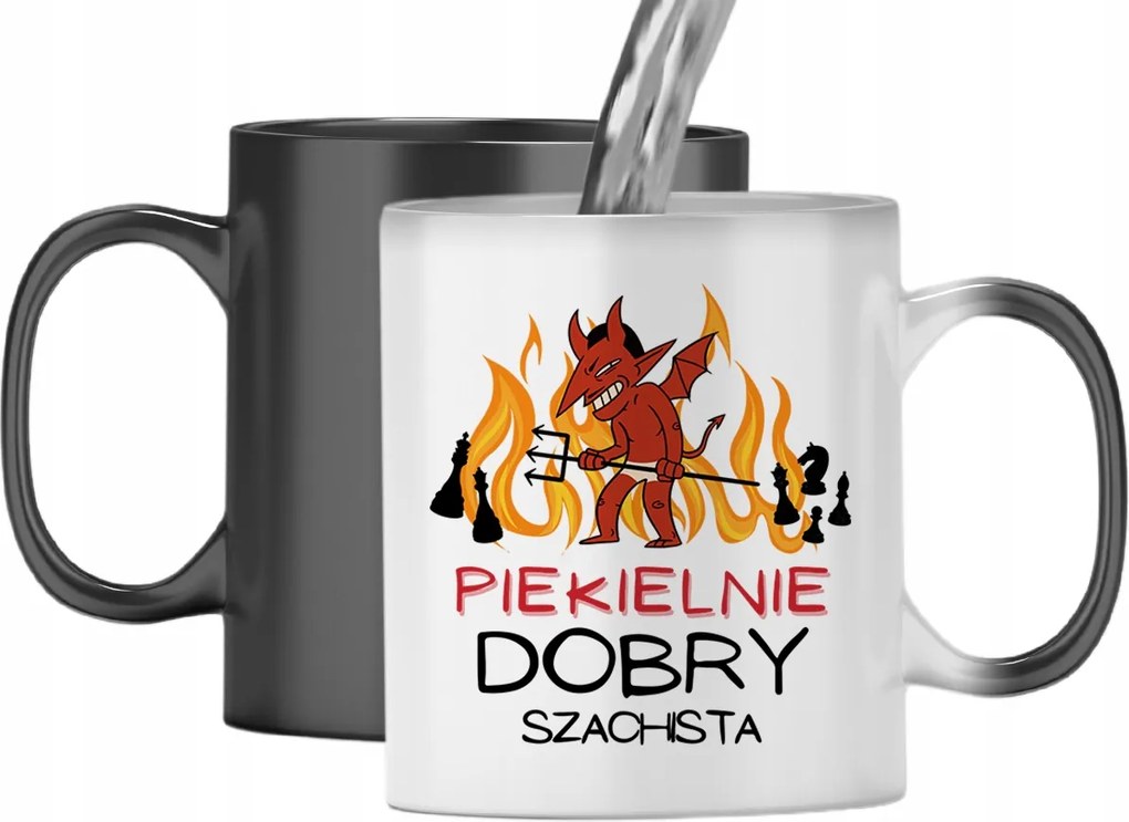 Mágikus Bögre Sakkozóknak Színváltós Nyomtatott Fotóval