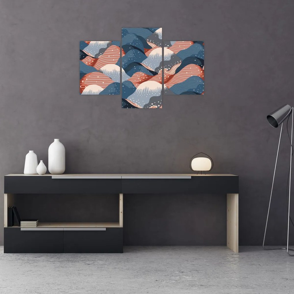 Kép - Japán hullámok (90x60 cm)