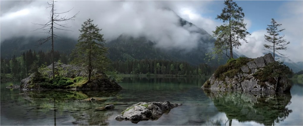 Fák a tóban képe (120x50 cm)