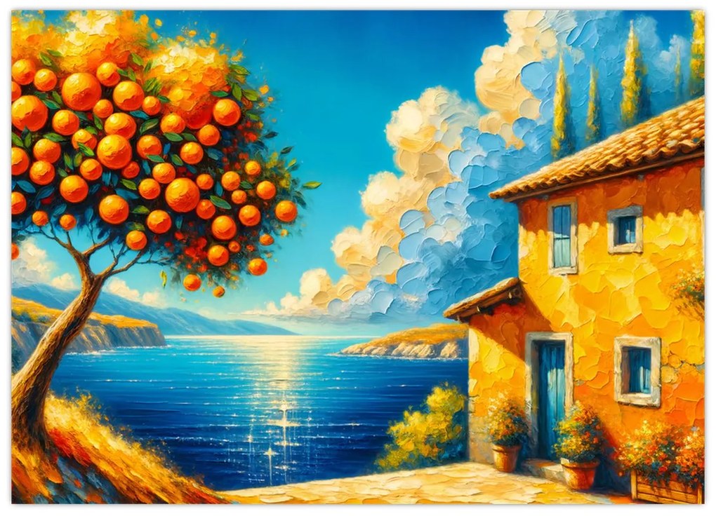 Kép - Ház narancsokkal II. (70x50 cm)