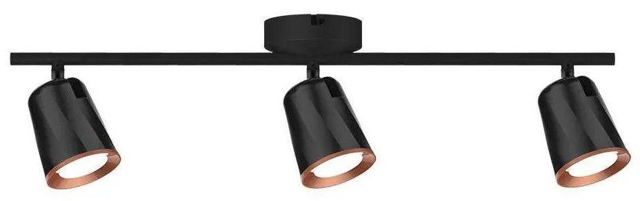 LED Spotlámpa 3xLED/5W/230V 4000K fekete