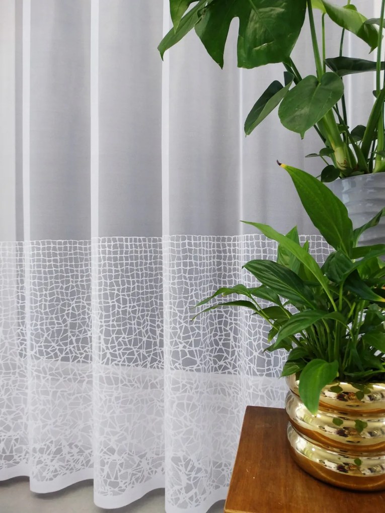 Mg Függöny jacquard 35378 Fehér 250x280cm kész M szalaggal