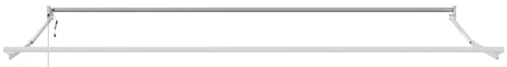 Kézi Behúzható Napellenző LED-del Narancs és Barna 350x250 cm
