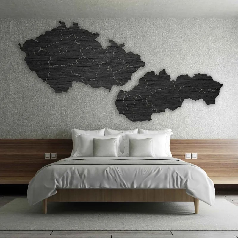 Szlovákia és Csehország fatérképe - PUZZLE