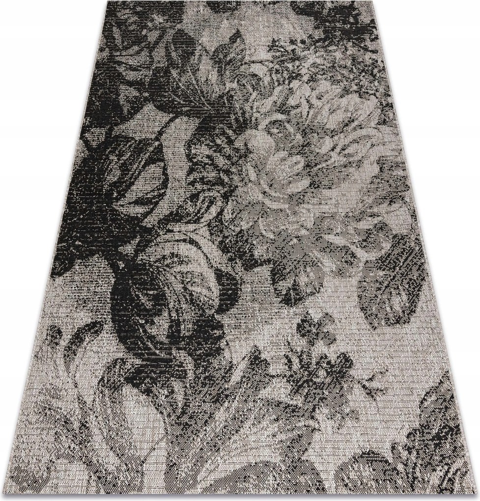 Juta Lapos Szövésű Szőnyeg 120x170 Virágok #DEV903