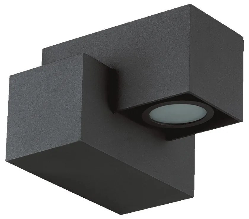 PREZENT 63006 ROCS Modern Kültéri Fali Lámpa Szürke LED IP44