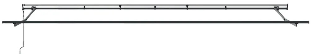 Automatikus Behúzható Napernyő Sárga és Narancs 600x300 cm