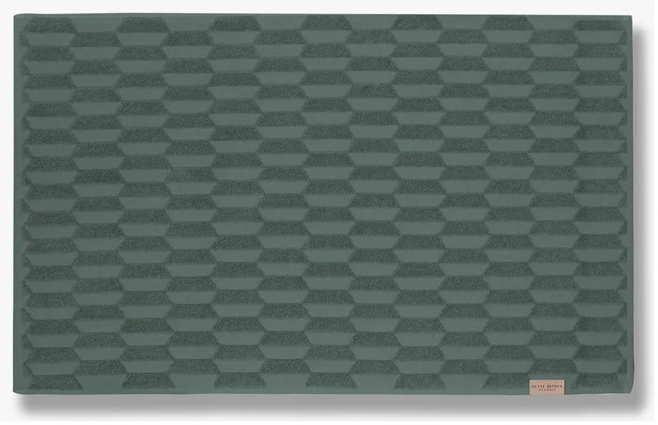 Sötétzöld fürdőszobai kilépő 50x80 cm Geo – Mette Ditmer Denmark