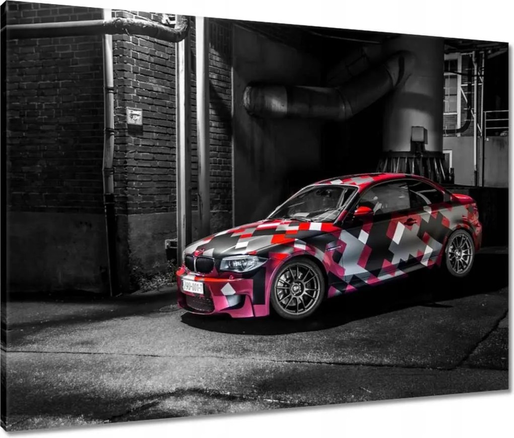 Vászonkép 80x60 Piros Bmw