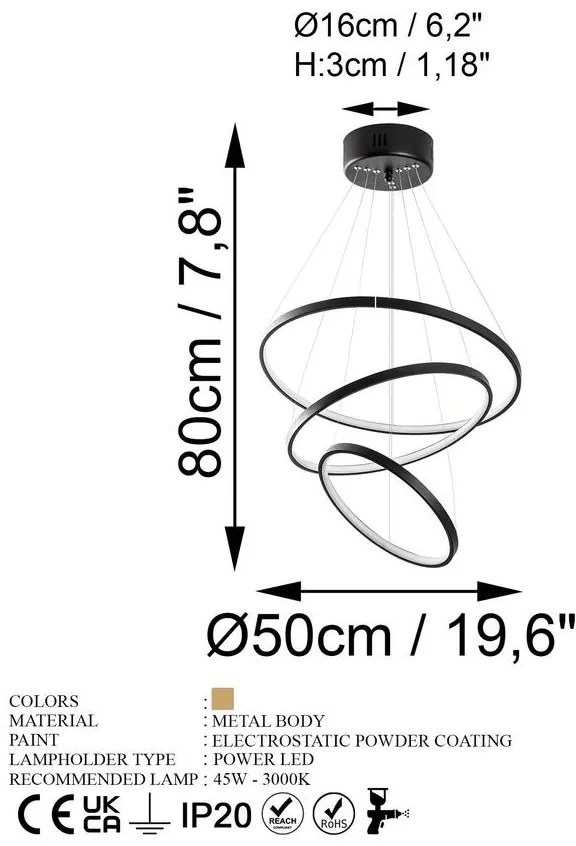 Függőlámpa, Simit - 13697