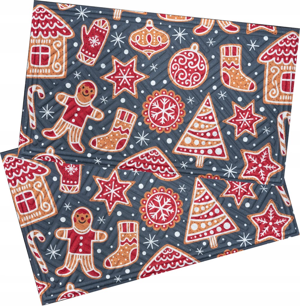 Lábtörlő az ajtó alá Karácsonyi Gumi Cipő Mézeskalács Szett Karácsonyra