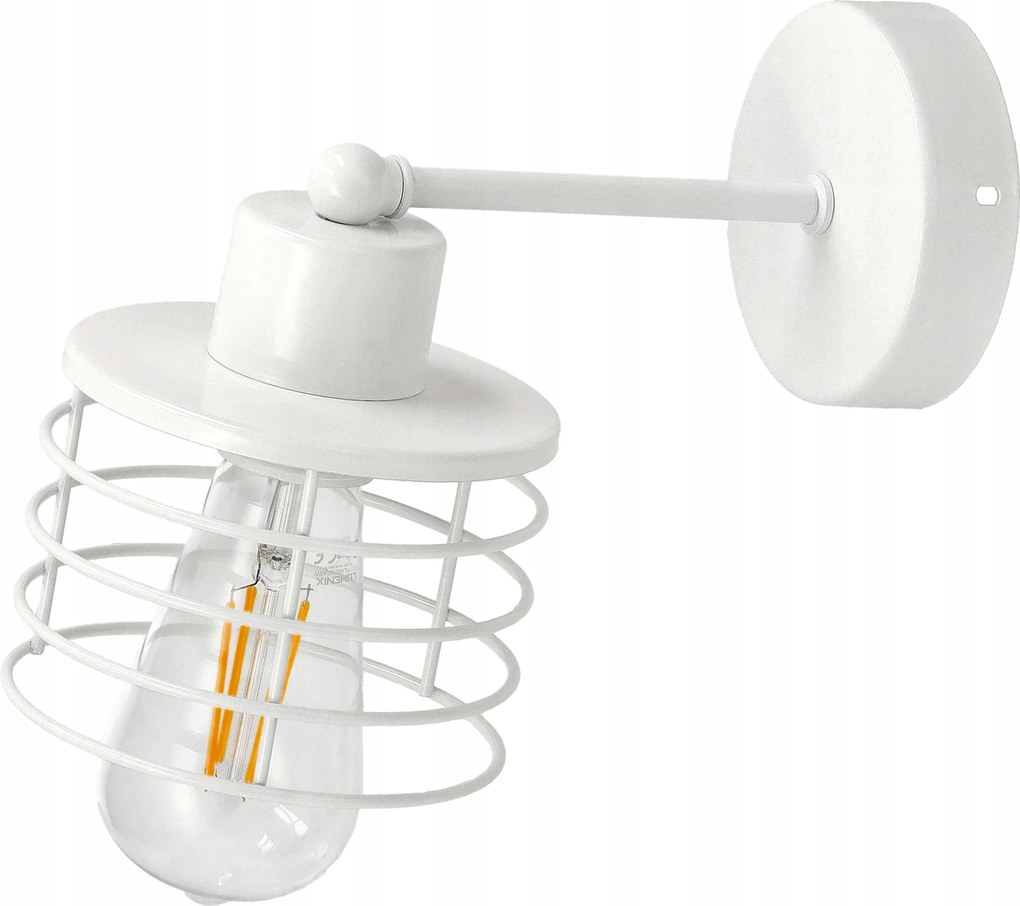 Falra Szerelhető Mennyezeti Függőlámpa E27 Rugós Fehér