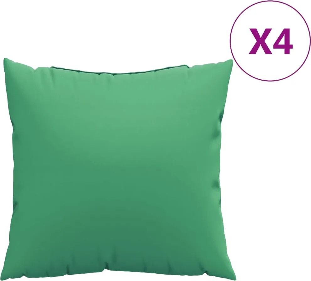 vidaXL 4 db zöld szövet kanapépárna 50 x 50 cm