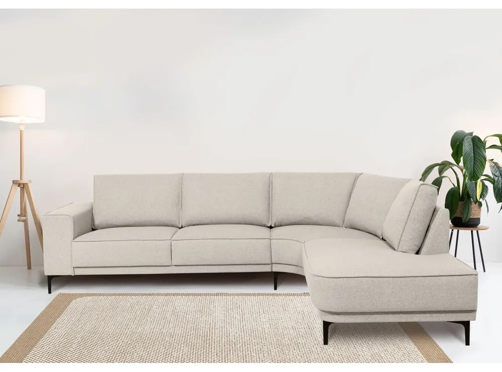 Krémszínű sarokkanapé (jobb oldali) Copenhagen – Scandic