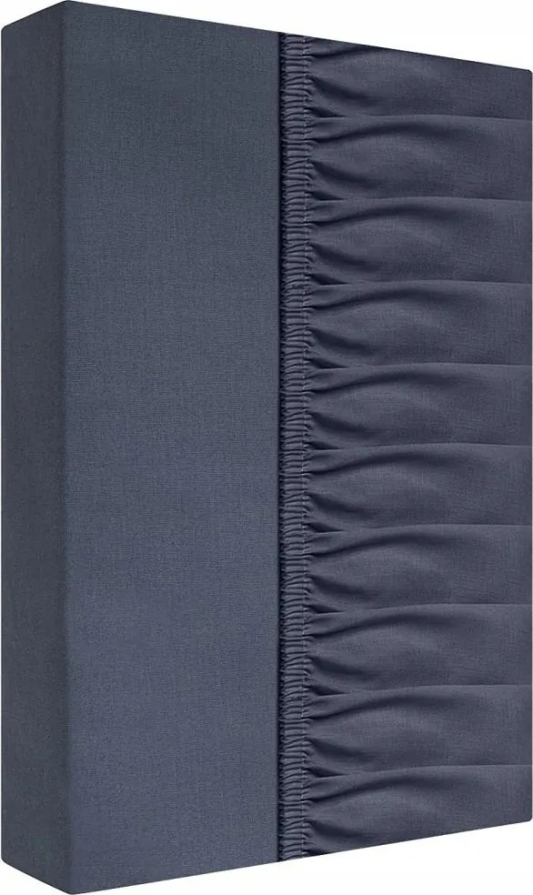 Gumis pamut lepedő 220x200 hamuszürke matracra 25 cm-ig