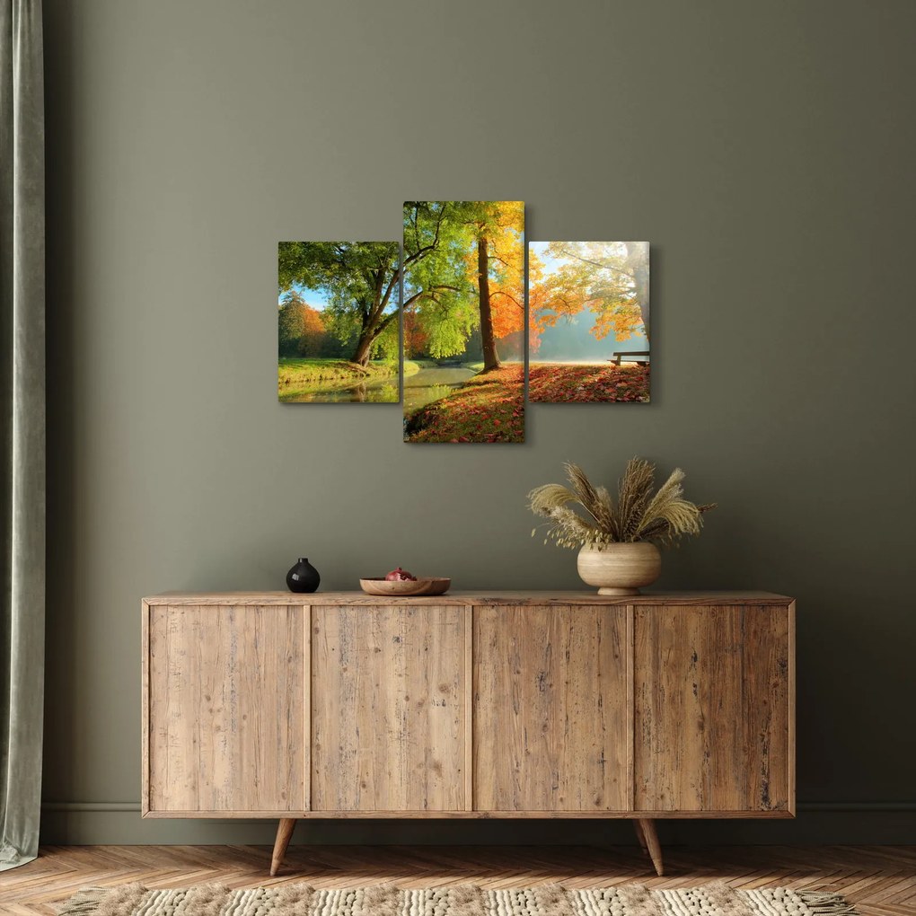 Kép - Nyugodt őszi táj (90x60 cm)
