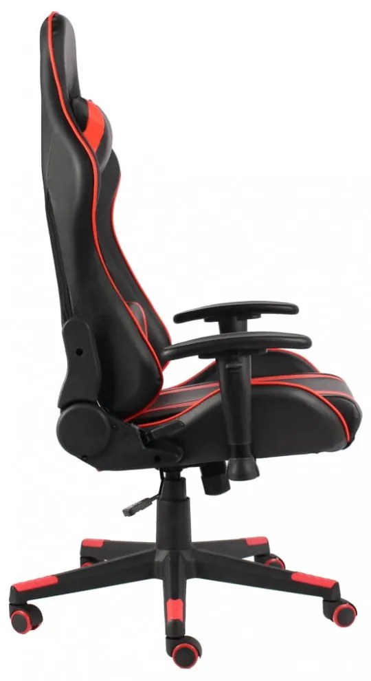 piros PVC forgó gamer szék