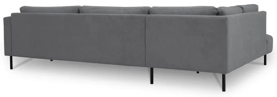 Sötétszürke sarokkanapé (bal oldali) Hero – Scandic