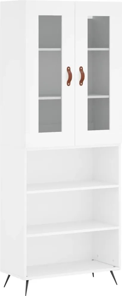 vidaXL fehér szerelt fa magasszekrény 69,5 x 34 x 180 cm