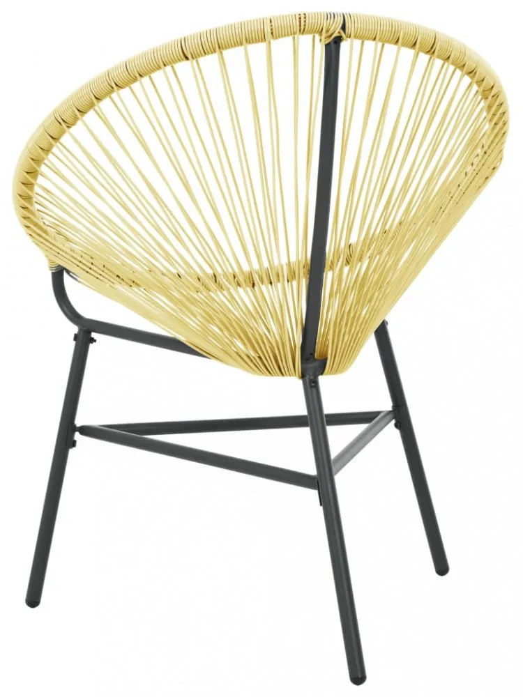 bézs polyrattan kerti Acapulco szék