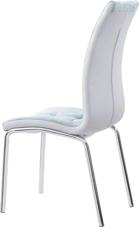 Étkezőszék, szürke/mentol/króm, GERDA NEW