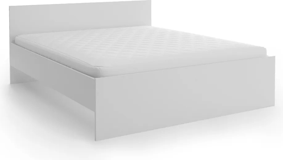 Ágy ELISA 120 x 200 cm, fehér Ágyrács: Léces ágyrács, Matrac: Deluxe 10 cm matrac