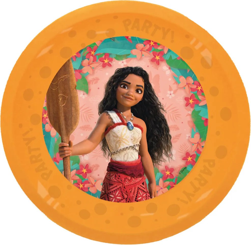 Disney Vaiana Sailing Spirit micro prémium műanyag lapostányér 4 db-os szett 21 cm