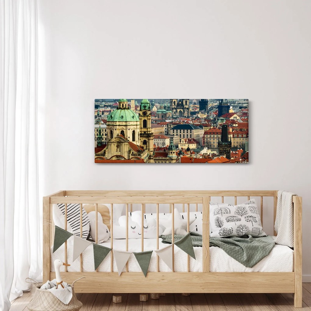 Kép - Prágai panoráma (120x50 cm)