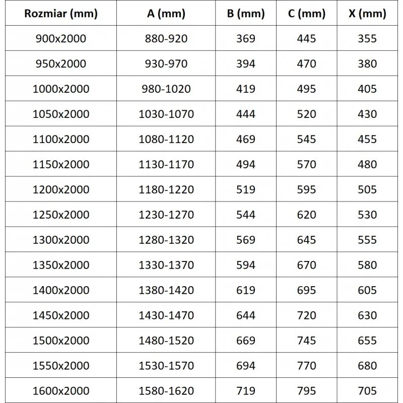 Mexen Exo, nyitható tolóajtó 100x200 cm, 6 mm átlátszó üveg, króm profil, 8151-100-000-01-00