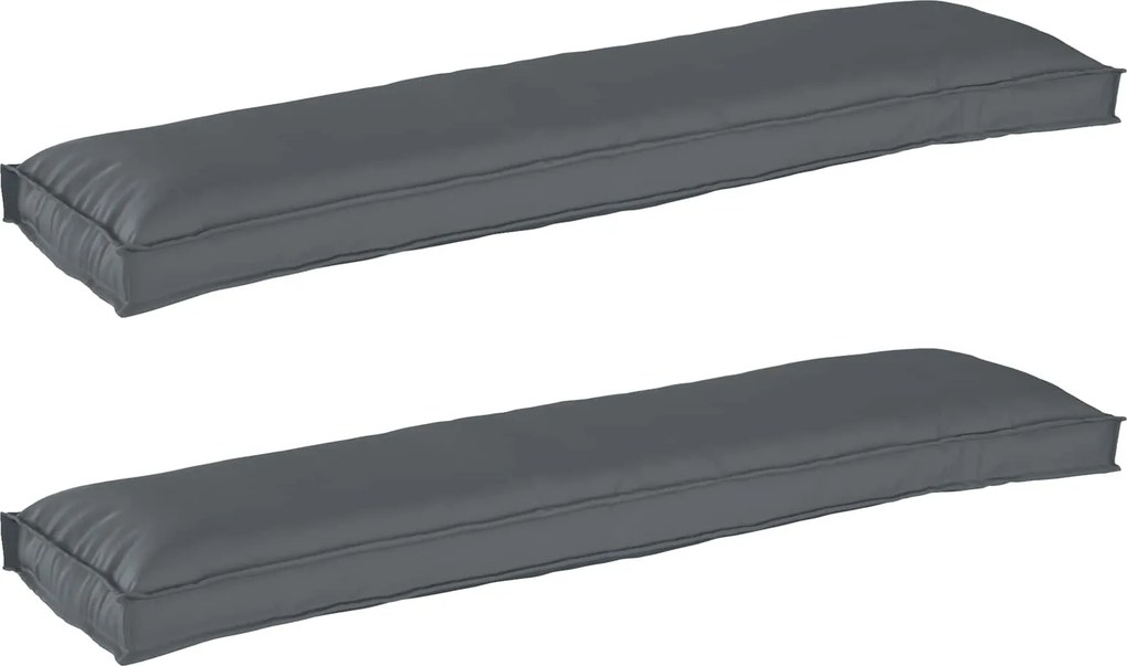 vidaXL Raklap párna készlet 2 pcs Antracit 150 x 40 x 8 cm