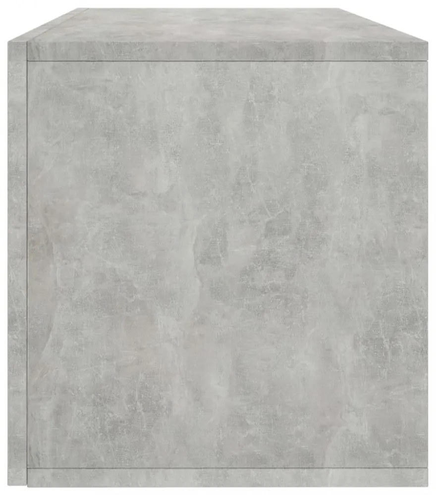 800121 Vinyl Storage Box Concrete Grey 71x34x36 cm Chipboard
