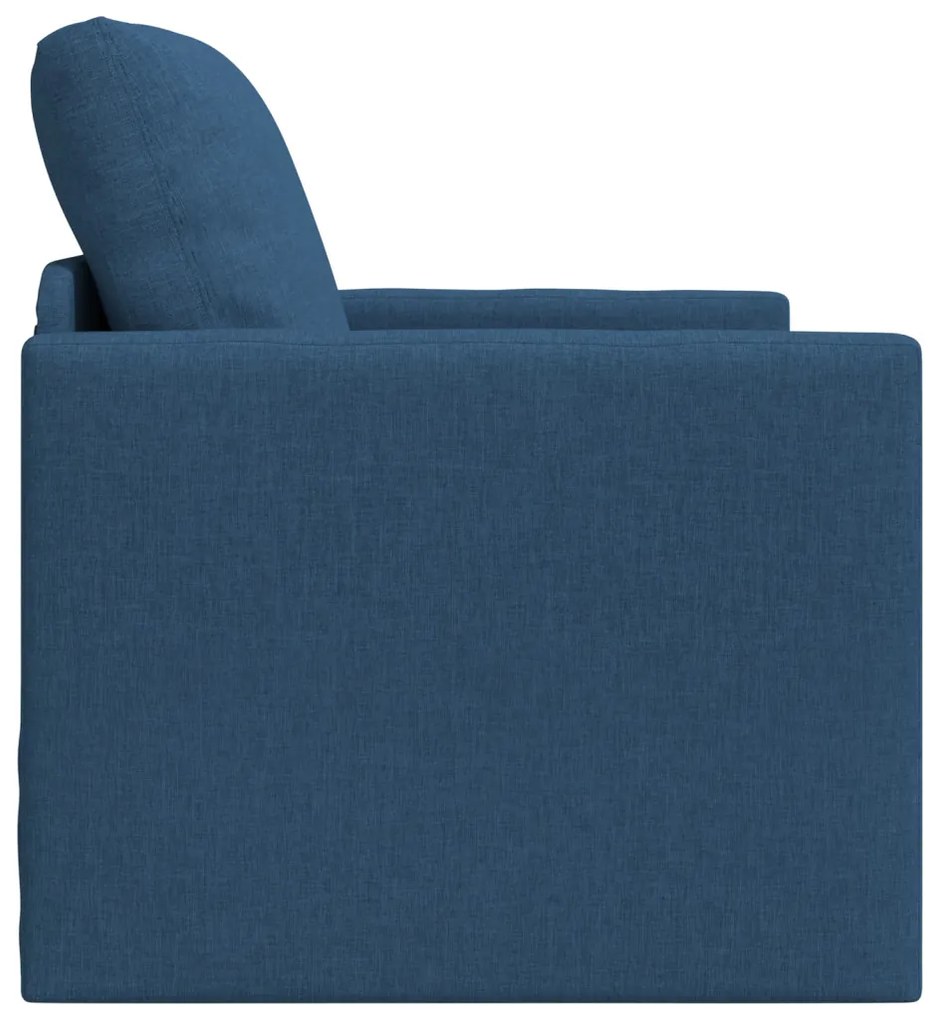 Pad Sofa Ágy 2-in-1 Kék 74x77x81 cm Szövet