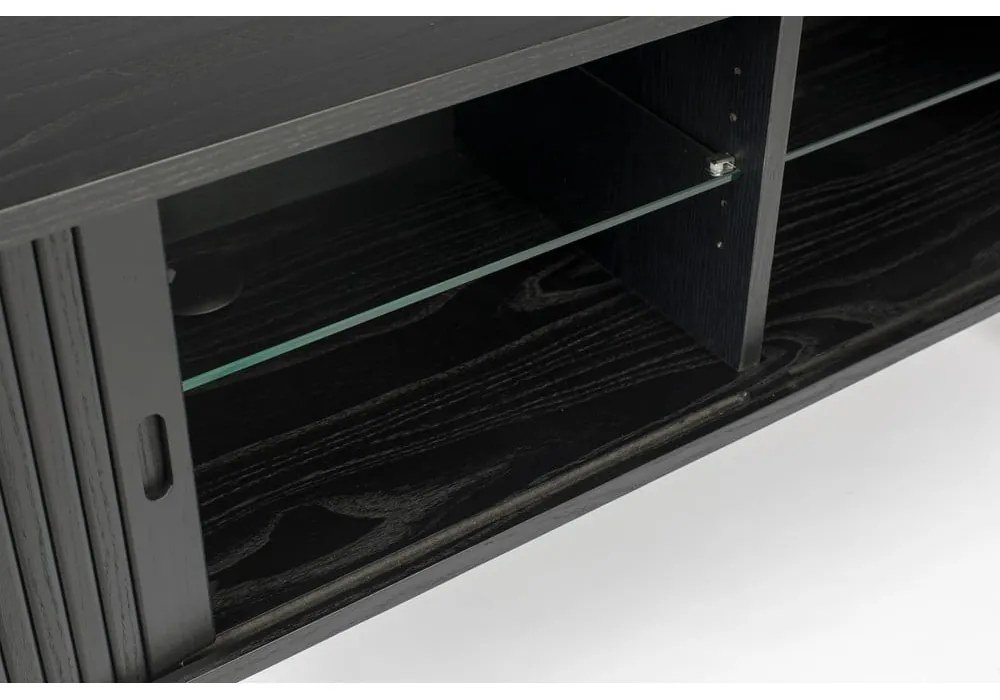 Barbier tolóajtós fekete komód - Zuiver