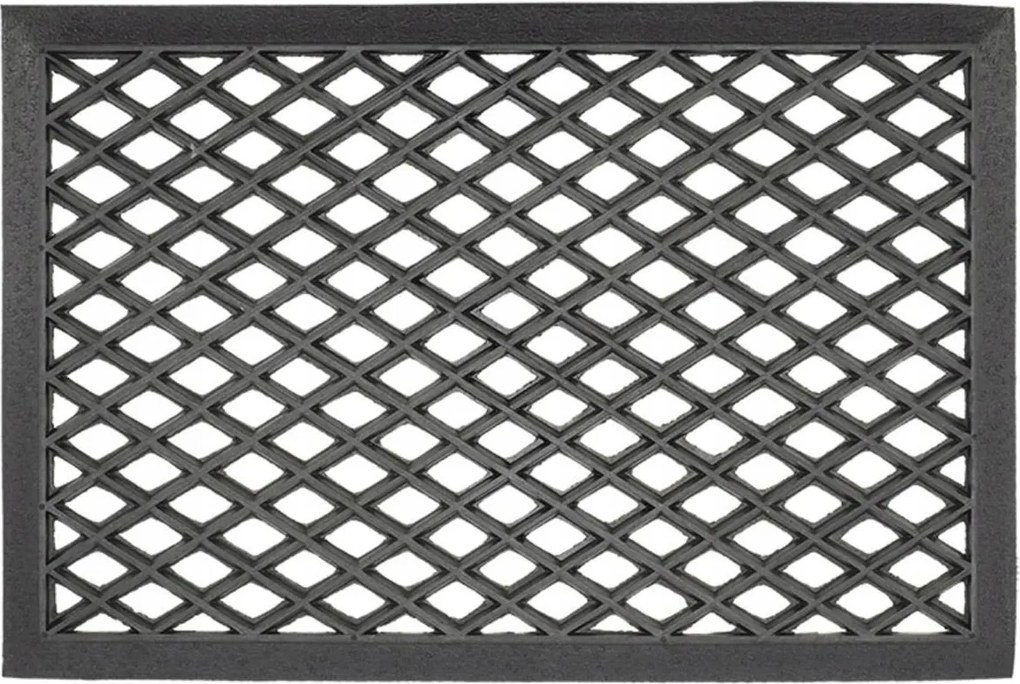 Lábtörlő rombusz mintás Gumi cipőszőnyeg külső erős 60x40 cm