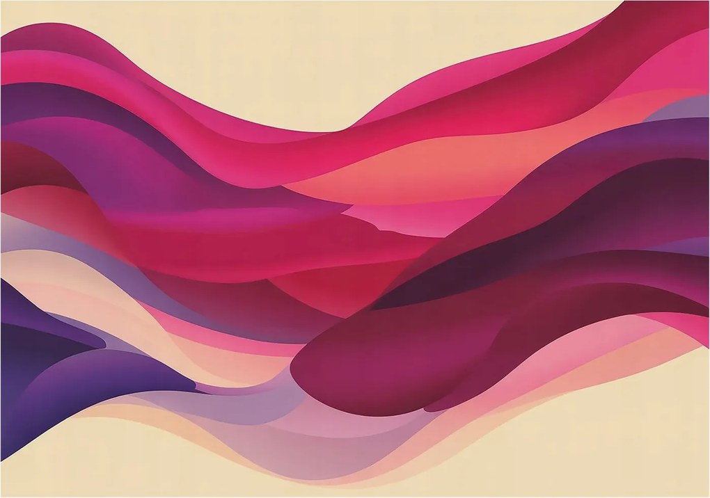 Fotótapéta Flizelin Tapéta Hálószoba és Nappali Folyékony hullámok 208x146