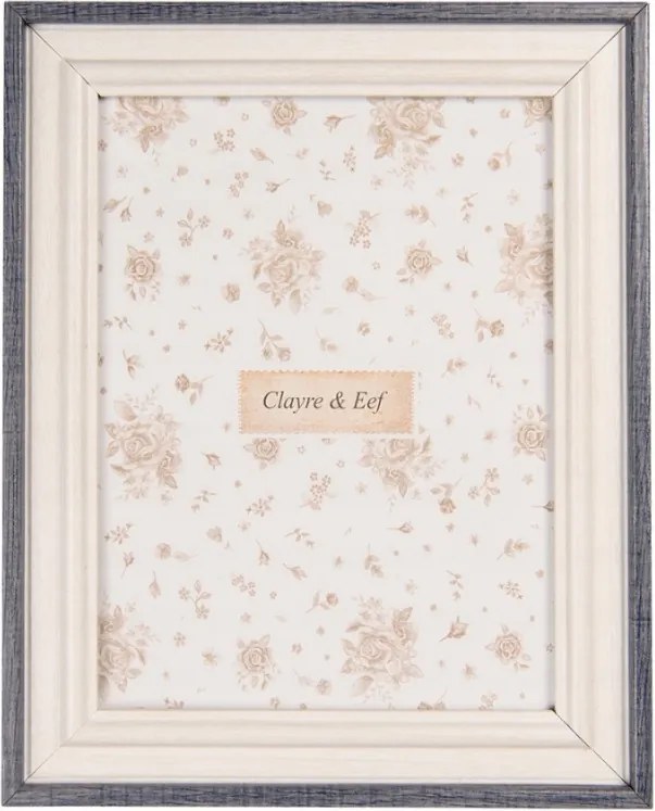 Fa képkeret szürke-kék szegéllyel Taillefer L a képen