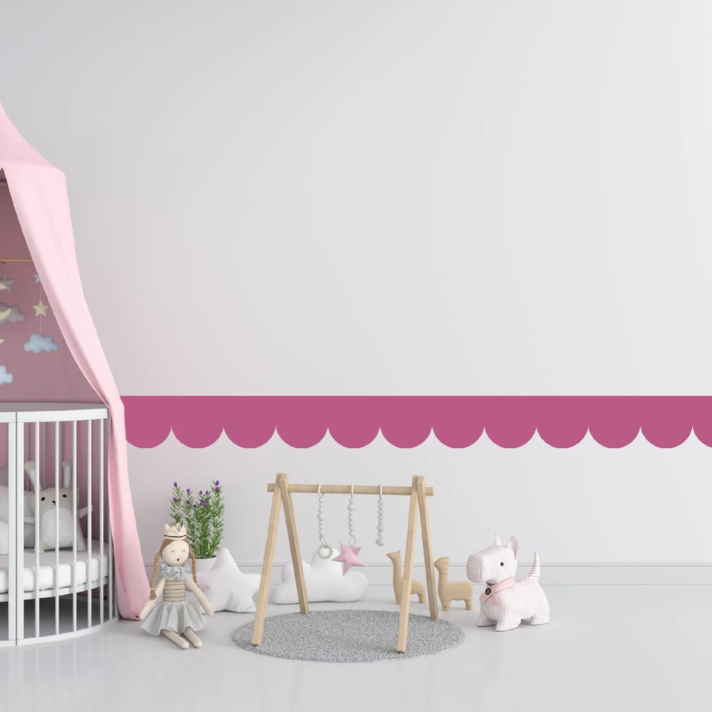 PIPPER. Textil öntapadó tapéta - Mini Ív - Candy rózsaszín színű Szín: Sápadt