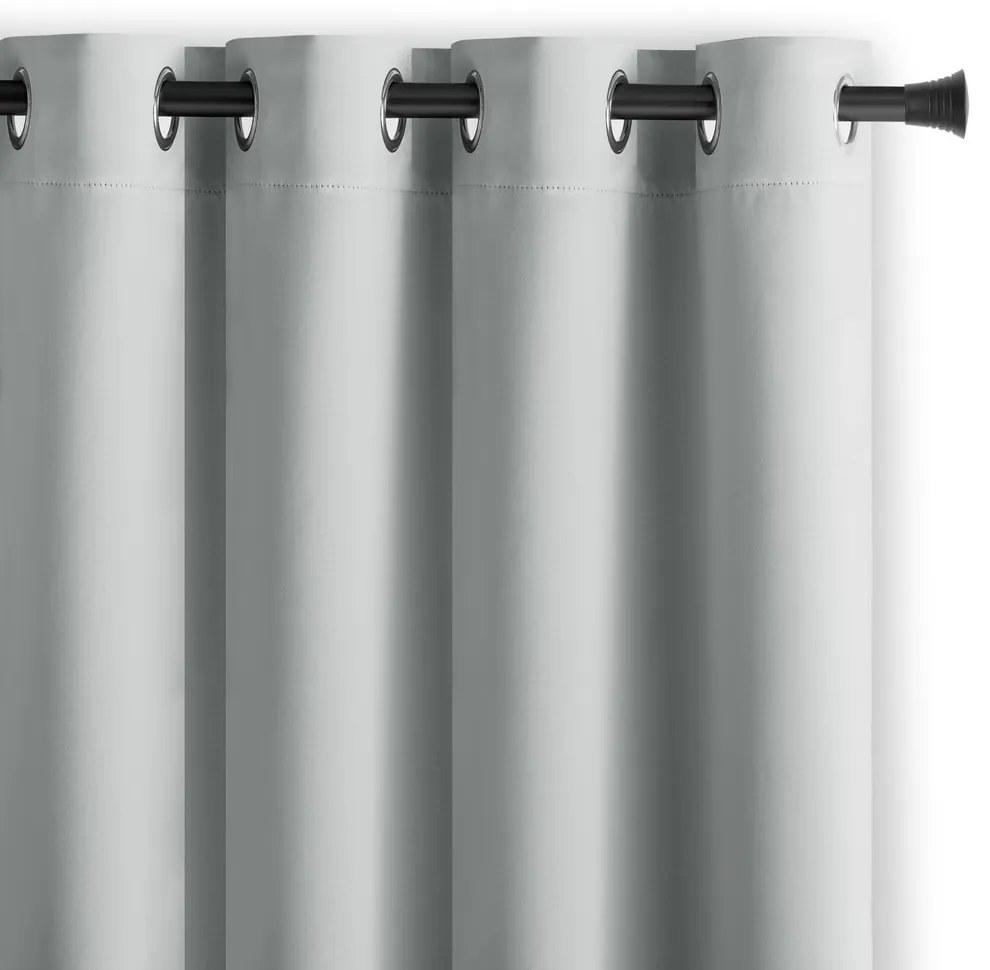 Világosszürke sötétítő függöny 140x270 cm Eyelets – Restilo