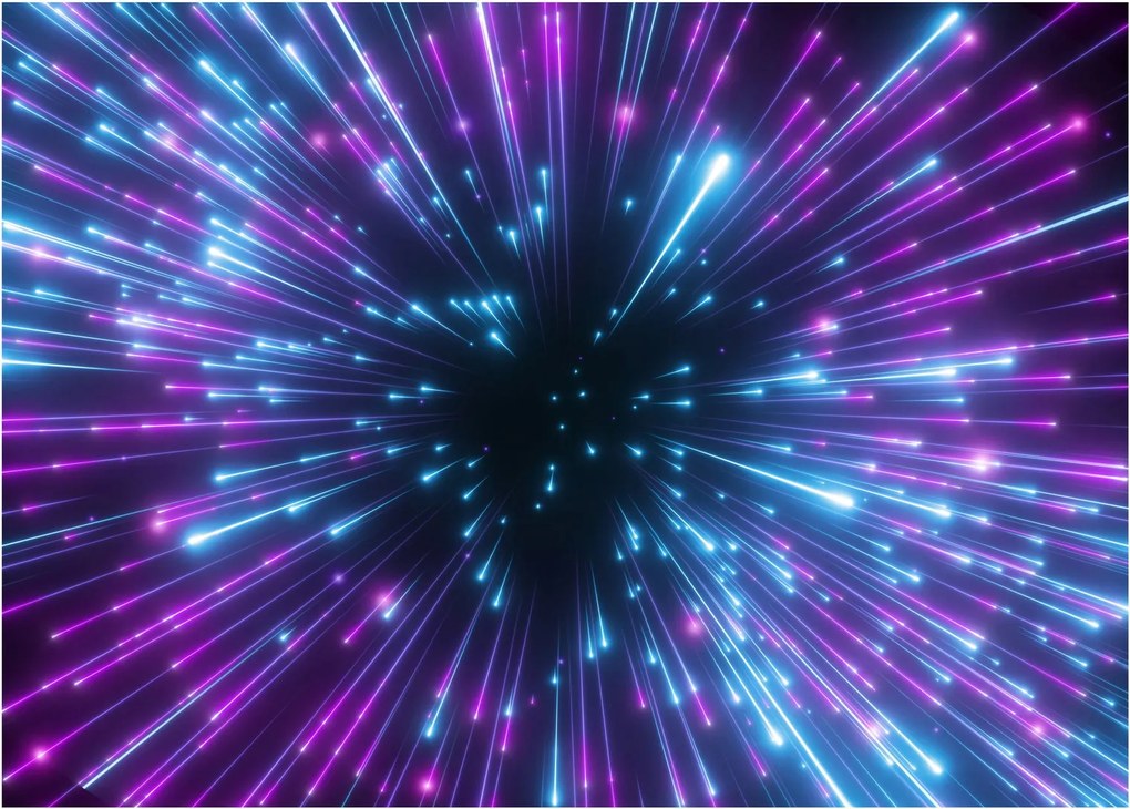 Kép - Neon tér (üvegen) (70x50 cm)