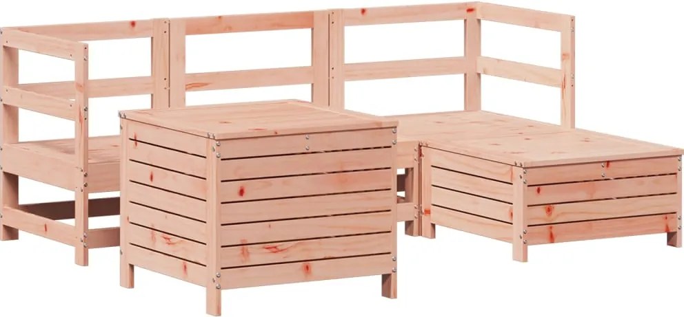 vidaXL 5 részes tömör duglászfenyő kerti kanapészett