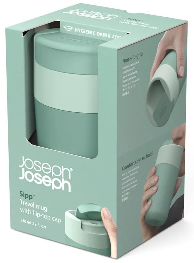 Mentazöld utazóbögre 340 ml Sipp – Joseph Joseph