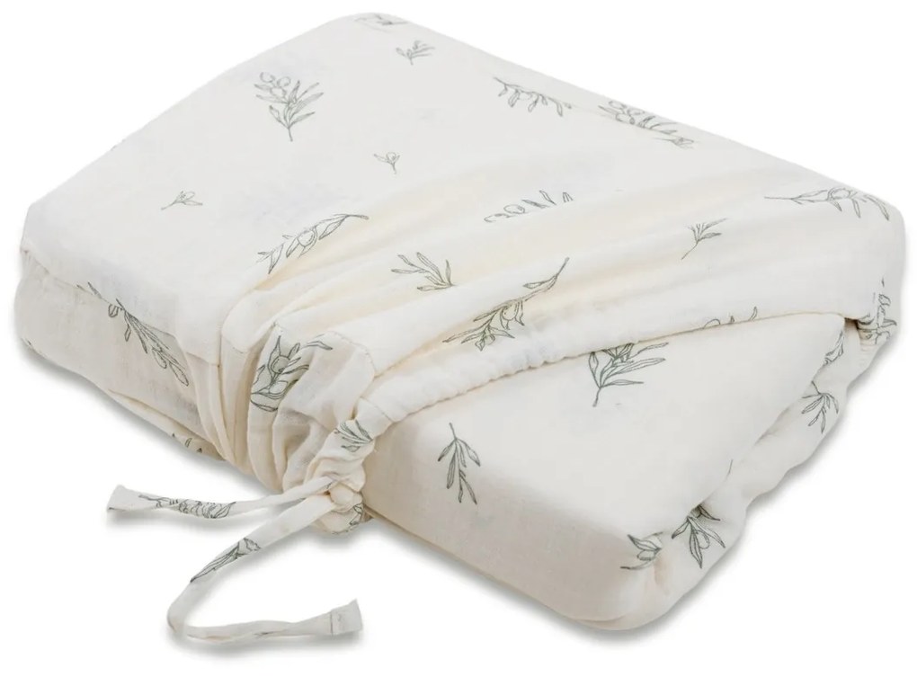 Matex Olajfa ág muszlin ágyneműhuzat, 140 x 200 cm, 70 x 90 cm