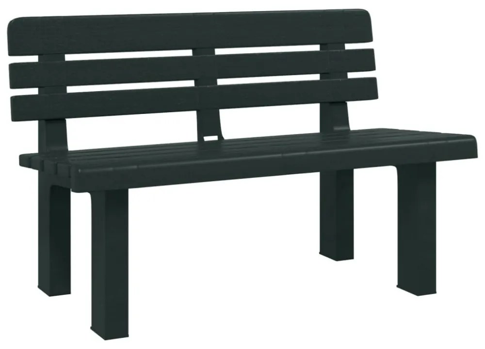 zöld polipropilén kerti pad 110 x 52 x 71 cm