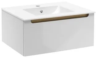 Naturel Stilla Fürdőszobaszekrény mosdóval 60x30x45 cm fehér STILLAD06007U1