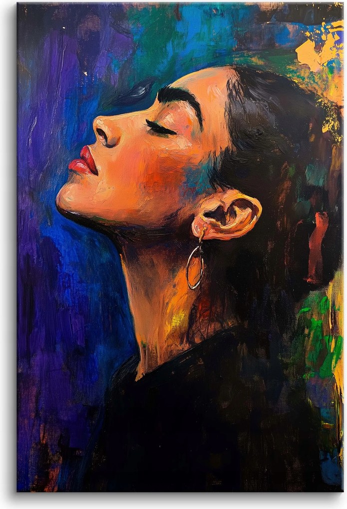 Vászonkép a nappaliba Kortárs művészet falra Portré 80x120