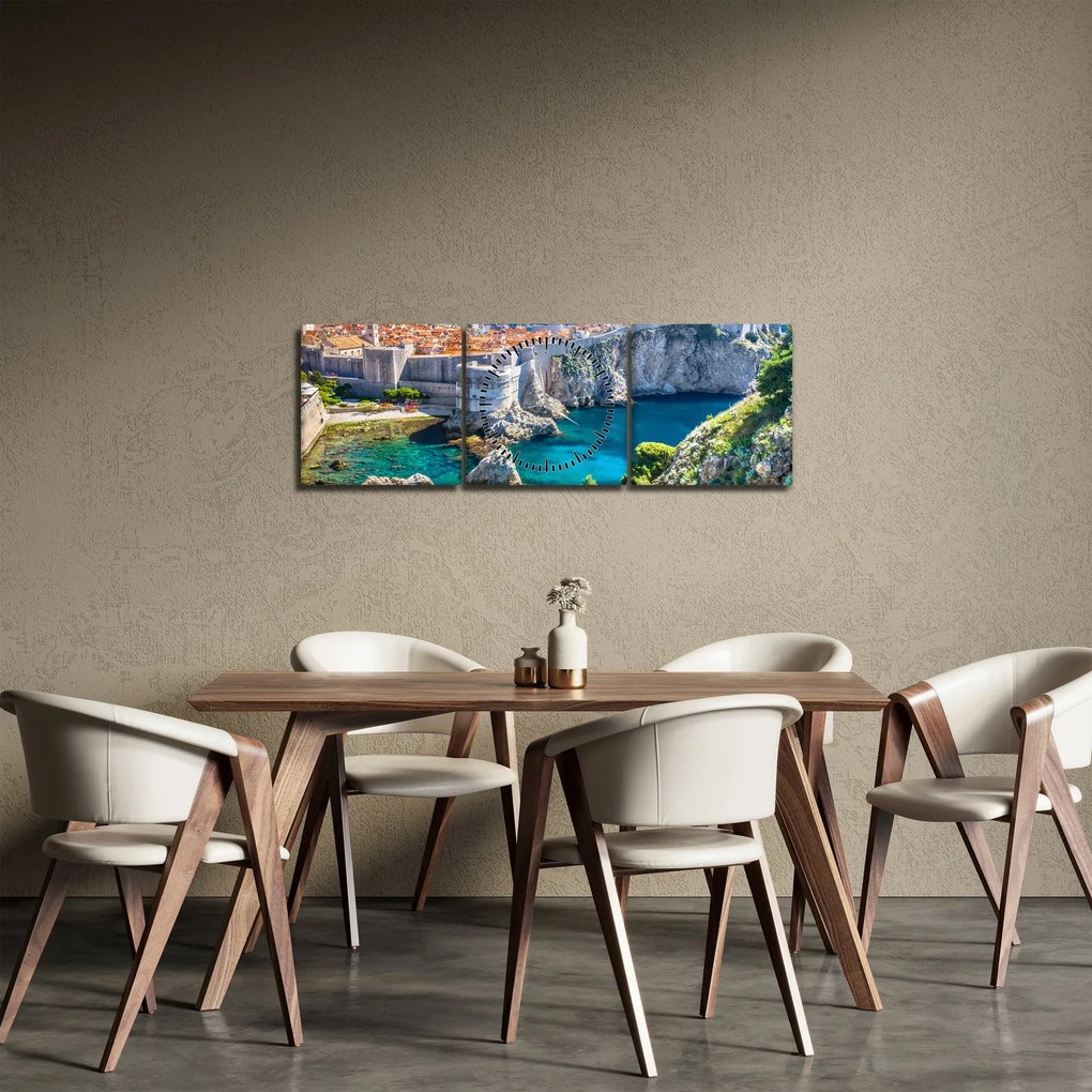 Kép - Dubrovnik (órával) (90x30 cm)
